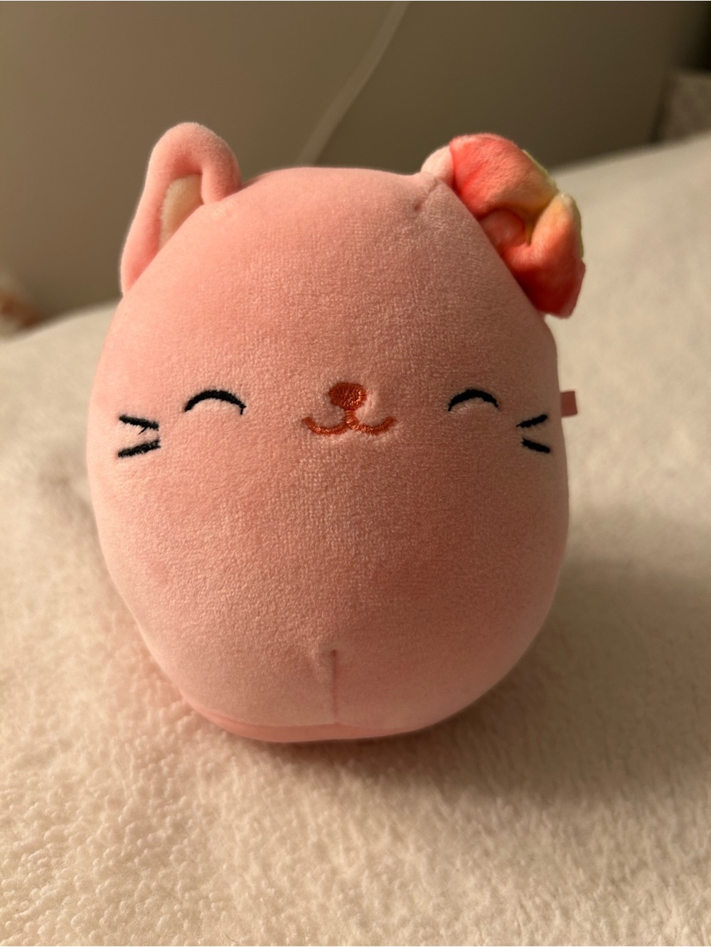 Squishmallows Small Pink Easter Wilka the Cat Plush Toy- Kids
